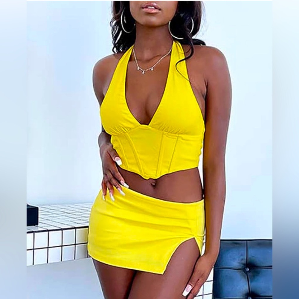 Two piece cami top and skirt. Size small.